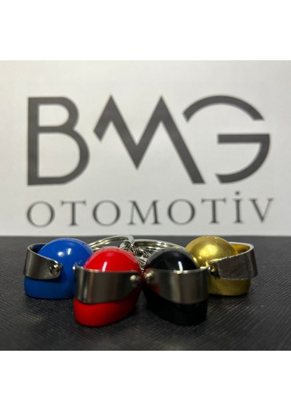 BMG Otomotiv Metal Kask Anahtarlık -Siyah-