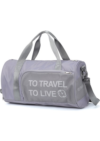 Kadınlar Için Islak ve Kuru Ayırma Özellikli Spor Spor Çantası, Yüzme Spor Salonu Antrenmanı Yoga Çantası, Hafif Seyahat Çantası, Su Geçirmez Bagaj Çantası (Yurt Dışından)