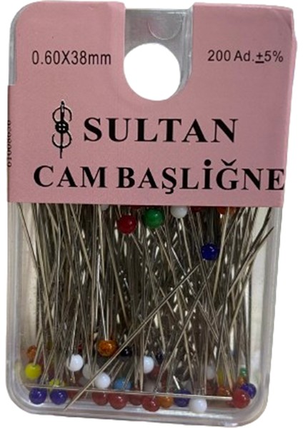 Cam Başlı Toplu Iğne 0,60*38 mm