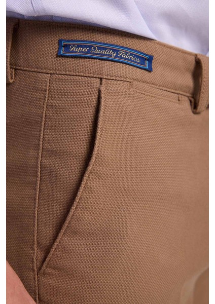 Erkek Camel Regular Fit Kanvas Pantolon indirimleri