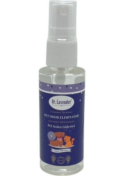 Dr. Lavender Pet Koku Giderici Lavanta Yağlı 45 ml Antiseptik Kedi Köpek Koku Giderici