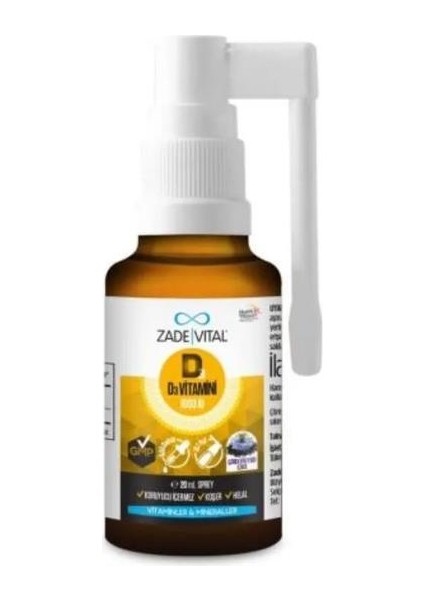 D3 Vitamini 1000 Iu Sprey 20 ml