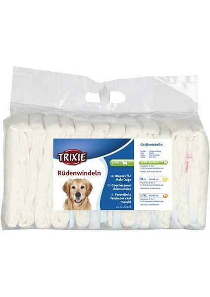 Erkek Köpek Pedi,L-XL 60-80cm 12Adt