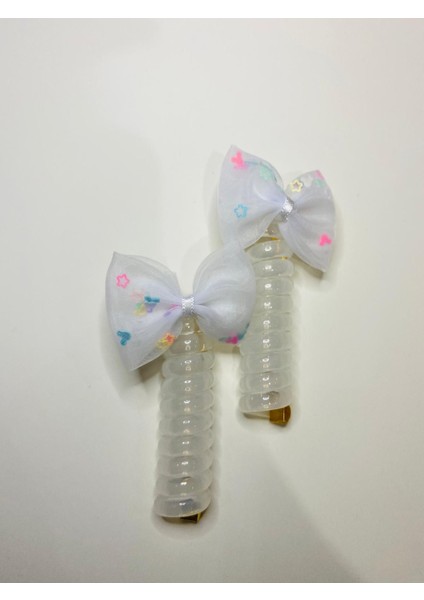 2 Adet Kore Moda Şans Fiyonk Burgu Yay Prenses Toka (Ürün Kullanımı Temsili Video)