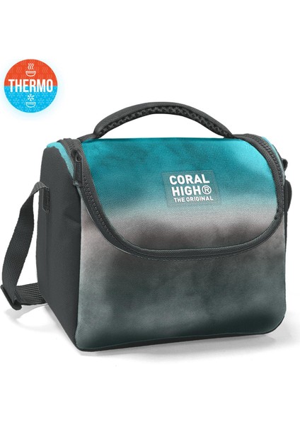 Coral High Kids Turkuaz Gri Batik Thermo Beslenme Çantası 11768