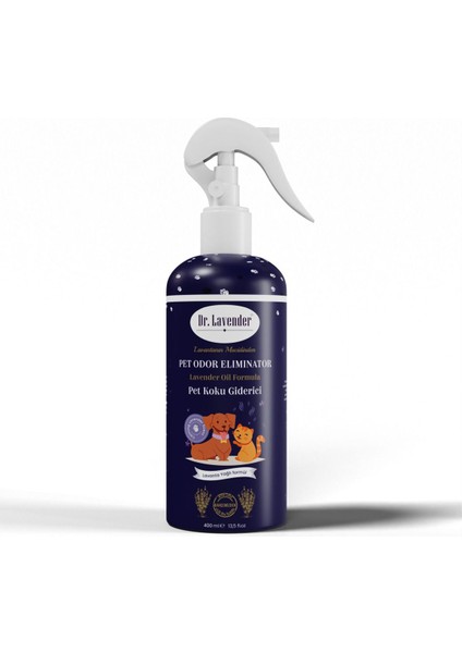 Dr. Lavender Antiseptik Köpek Şampuanı 400 ml (2'li Set) Pet Koku Giderici 45 ml