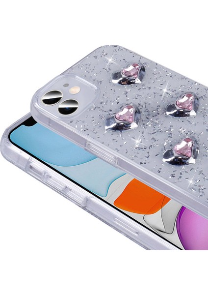 Apple iPhone 11 ile Uyumlu Airbagli Simli Arka Yüzeyli Kapak modelleri