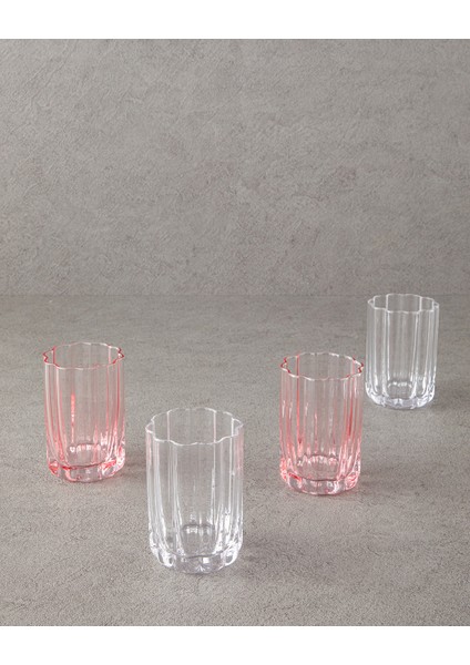 Flor Pura Cam 2'li Meşrubat Bardağı Pembe modelleri