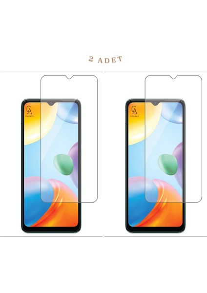 Xiaomi Redmi 10C ile Uyumlu Ekran Koruyucu Şeffaf Temperli Kırılmaz Cam Ekran Koruyucu 2 Adet