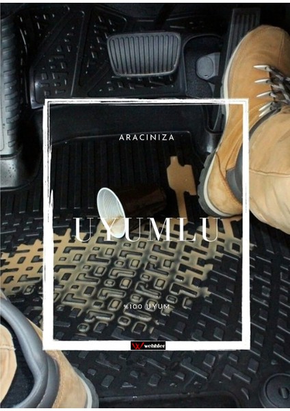 Peugeot 408 2023 4.5d Yarasa Kalıp Havuzlu Paspas + 5d Su Kanallı Bagaj Havuzu modelleri