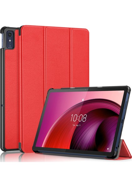 Lenovo Tab M10 5g 10.6 Için Deri Akıllı Tablet Kılıf (Yurt Dışından)