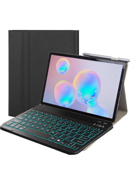 Samsung Galaxy Tab A7 T500/T505 Için Klavye Deri Kılıf (Yurt Dışından)