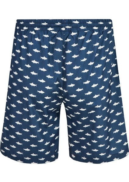 Erkek Deniz Havuz Şortu Desenli Jay S278 Koyu Lacivert fiyatları