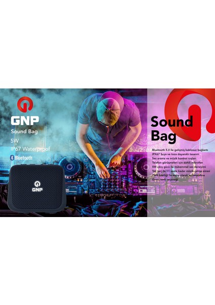 Sound Bag Bluetooth Hoparlör Siyah