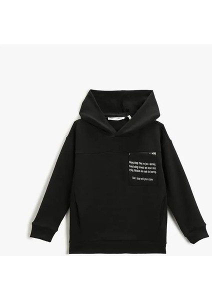 3Wkb10190Tk Siyah 999 Erkek Çocuk Jersey Sweatshirt