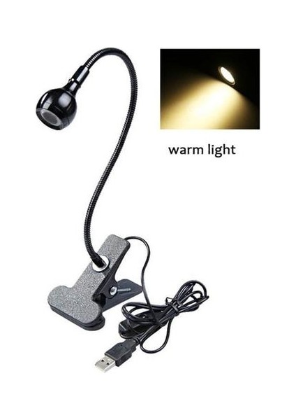 3W Night Lamp USB Desk Light Eye Protection Bulb Read Book Lights Clip Table Lamps Bedside Lights Indoor Lighting|desk Lamps (Yurt Dışından)