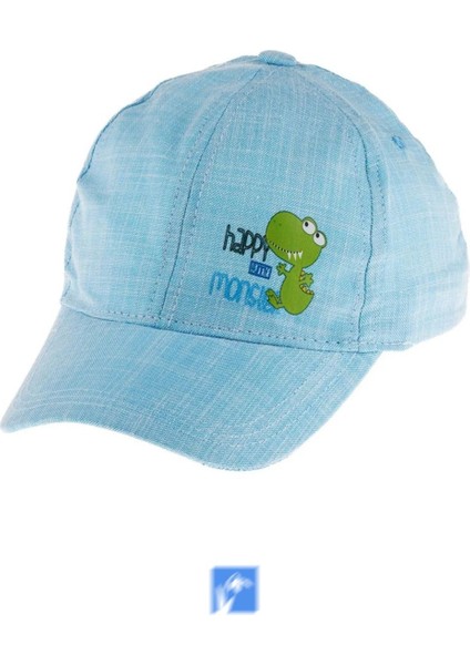 %100 Pamuk Erkek Çocuklar Için Güneş Şapkası ( 4-8 Yaş ) ( Size 52 )