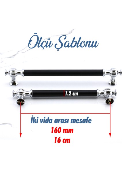 Çınar 160 mm Krom Siyah Metal Mutfak Çekmece Mobilya Dolap Dolabı Kapak Kulpları Kulbu Kulpu 160 mm modelleri