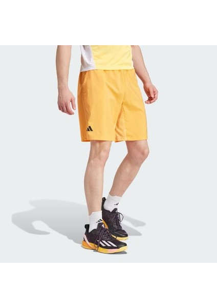 Adidas IP1889 - 7 Club 3-Stripes Tenis Shorts Erkek Sarı Şort