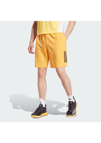 Adidas IP1889 - 7 Club 3-Stripes Tenis Shorts Erkek Sarı Şort