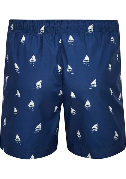 Erkek Deniz Havuz Şortu Desenli Brıty S269 Koyu Lacivert fiyatları