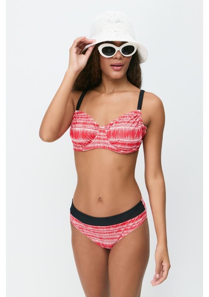 Balenli Bikini Takım 3257 Kırmızı fiyatları