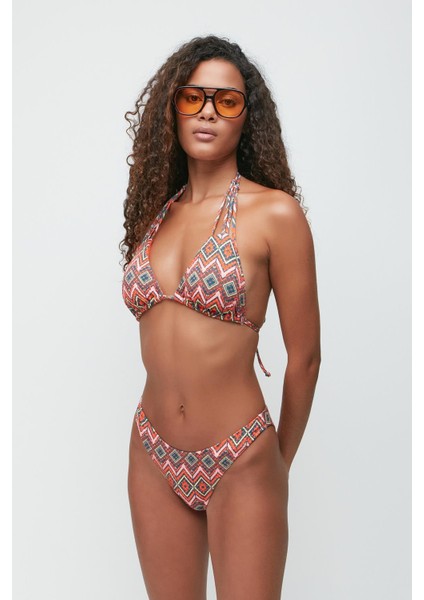 Üçgen Bikini Takım 3274 Oranj