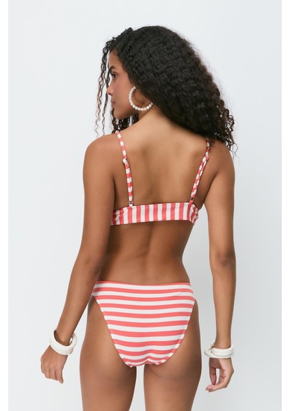 Üçgen Bikini Takım 3284 Beyaz/oranj