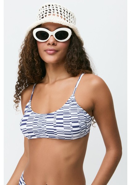 Ip Askı Bikini Takım 3268 Beyaz/lacivert fiyatları