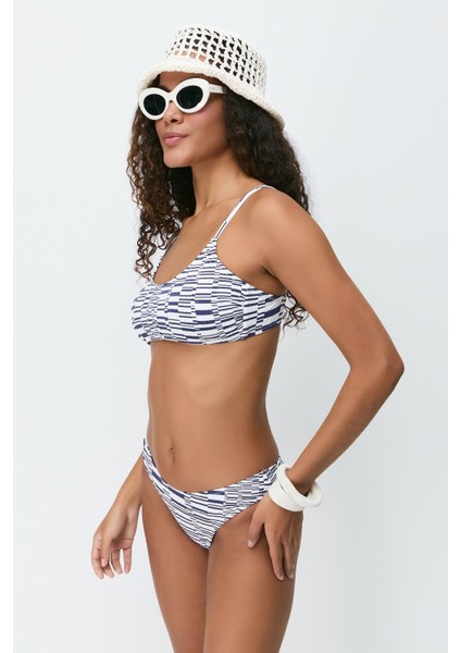 Ip Askı Bikini Takım 3268 Beyaz/lacivert modelleri