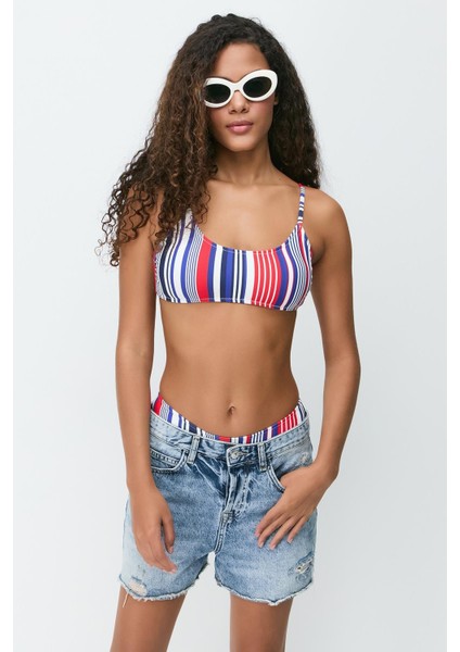 Ip Askı Bikini Takım 3268 Kırmızı/lacıvert
