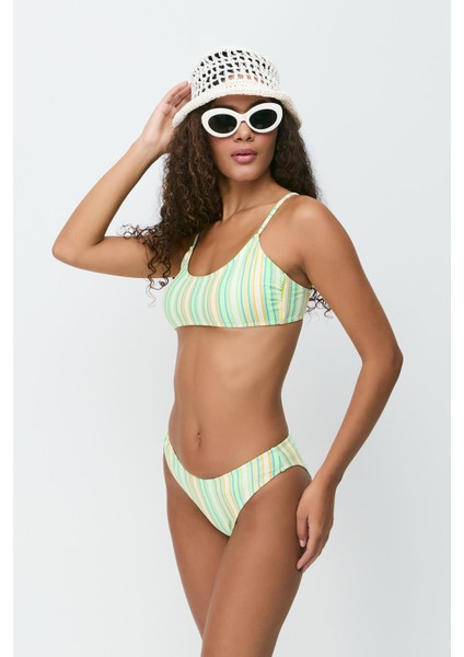Ip Askı Bikini Takım 3268 Yeşil/sarı