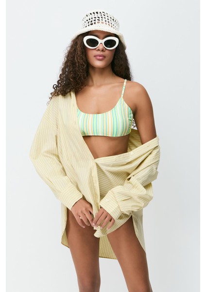 Ip Askı Bikini Takım 3268 Yeşil/sarı