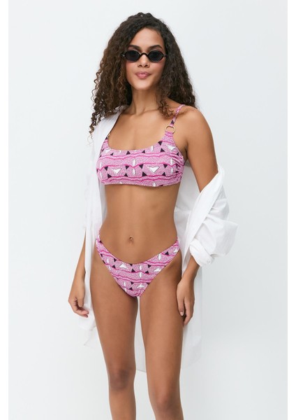 Ip Askılı Bikini Takım 3241 Fuşya