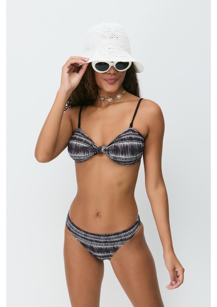 Straplez Bikini Takım 3249 Siyah