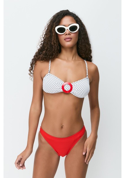 Straplez Bikini Takım 3282 Kırmızı/lacıvert fiyatları