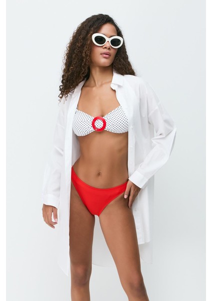Straplez Bikini Takım 3282 Kırmızı/lacıvert modelleri