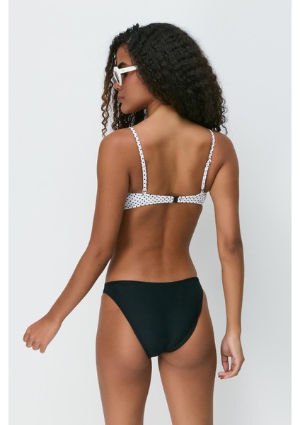 Straplez Bikini Takım 3282 Siyah/beyaz indirimleri