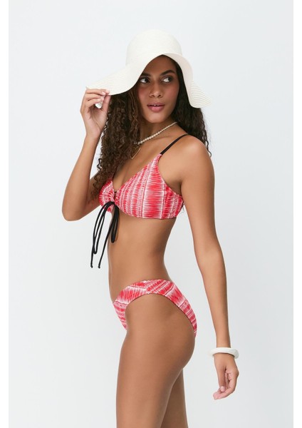Önden Bağlama Bikini Takım 3256 Kırmızı fırsatları