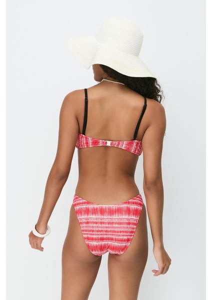 Önden Bağlama Bikini Takım 3256 Kırmızı indirimleri