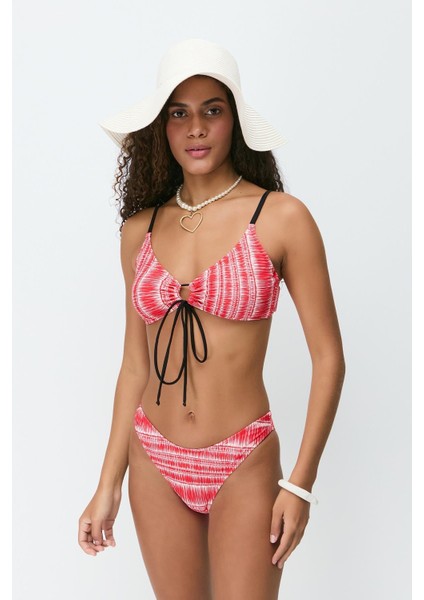 Önden Bağlama Bikini Takım 3256 Kırmızı fiyatları