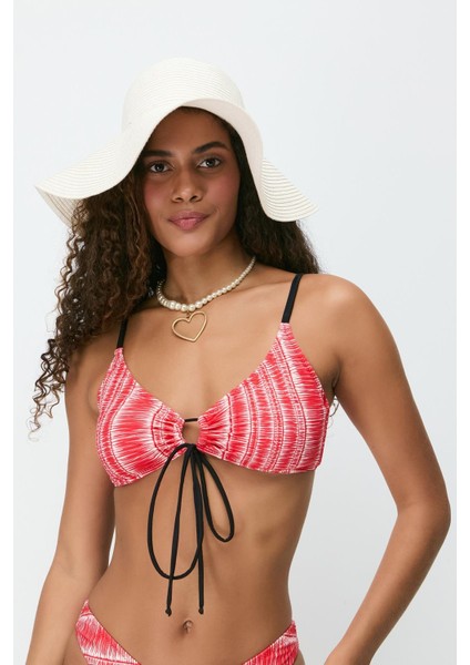 Önden Bağlama Bikini Takım 3256 Kırmızı modelleri
