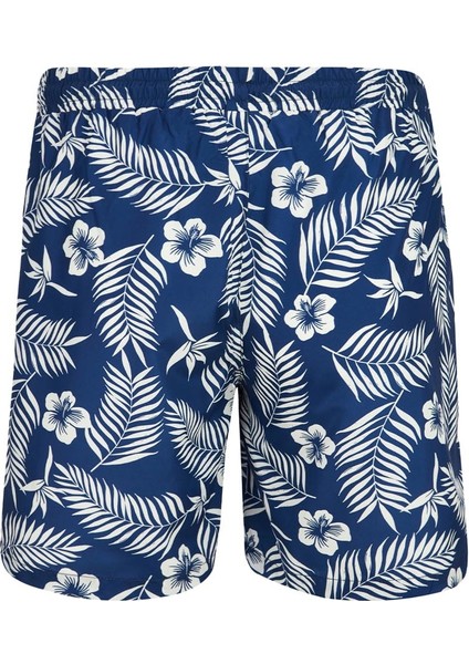 Erkek Deniz Havuz Şortu Desenli Lang S245 Koyu Lacivert fiyatları