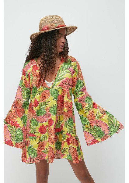 Pareo Plaj Elbisesi 22329 Ananas