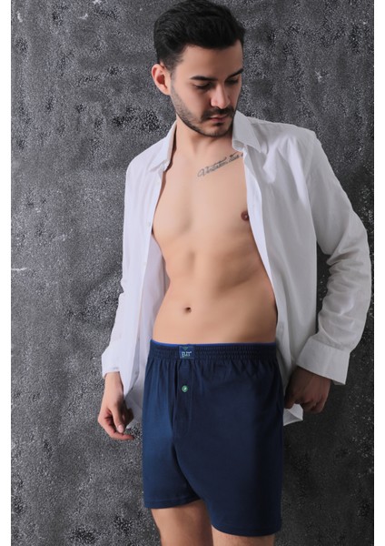 Erkek Pamuklu Havlu Bel Boxer 6'lı Adet