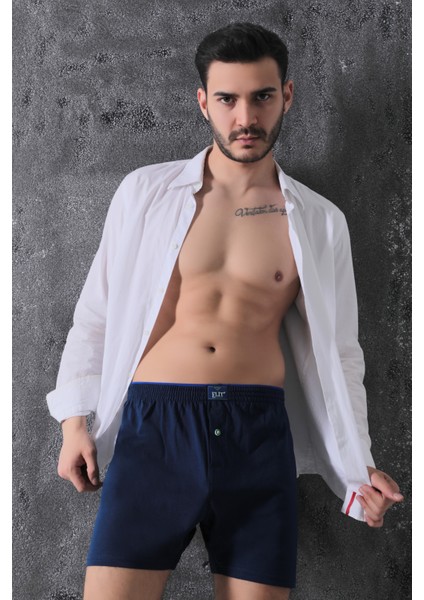 Erkek Pamuklu Havlu Bel Boxer 6'lı Adet