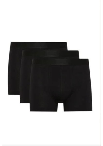 3lü Süpersoft Organik Bambu Kumaş Jakar Kemer Erkek Boxer