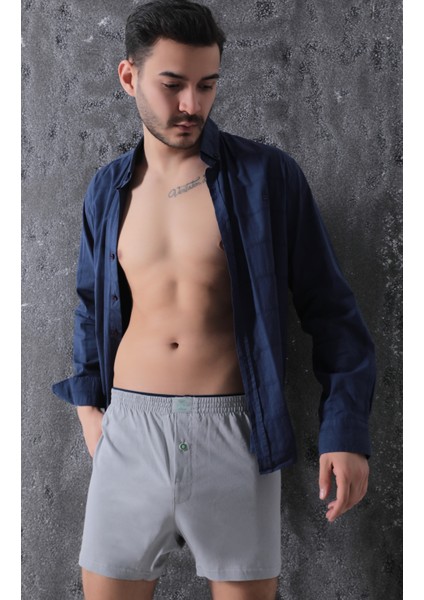 Erkek Pamuklu Havlu Bel Boxer 6'lı Adet