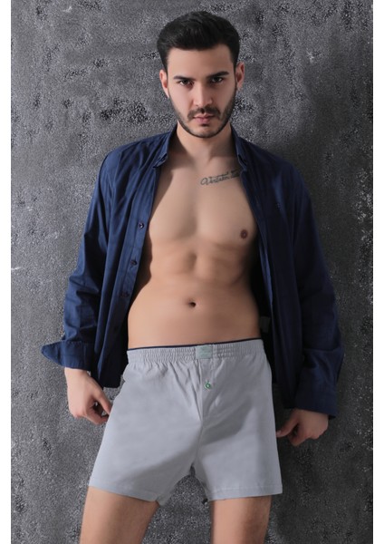 Erkek Pamuklu Havlu Bel Boxer 6'lı Adet