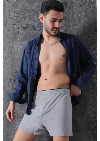 Erkek Pamuklu Havlu Bel Boxer 6'lı Adet
